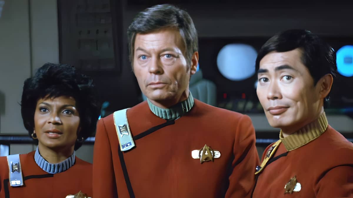 DeForest Kelley as Dr. “Bones” McCoy on Star Trek