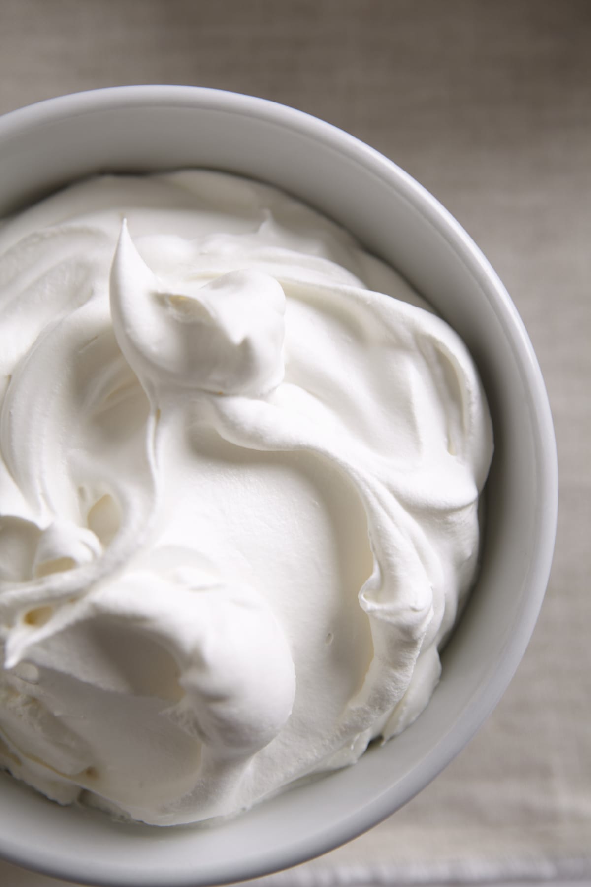 Creamy white yoghurt peaks
