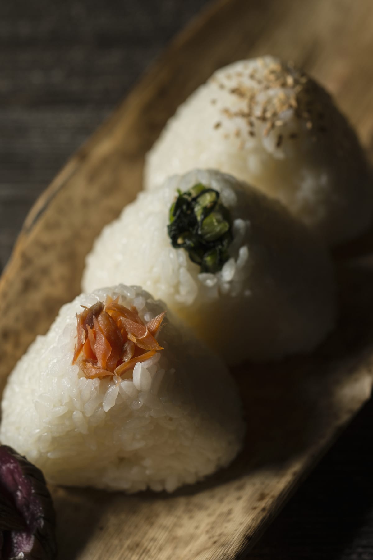 Rice balls are made by grasping rice, Japan's own cuisine. As one of the way to eat rice, it is widely eaten in Japan today.