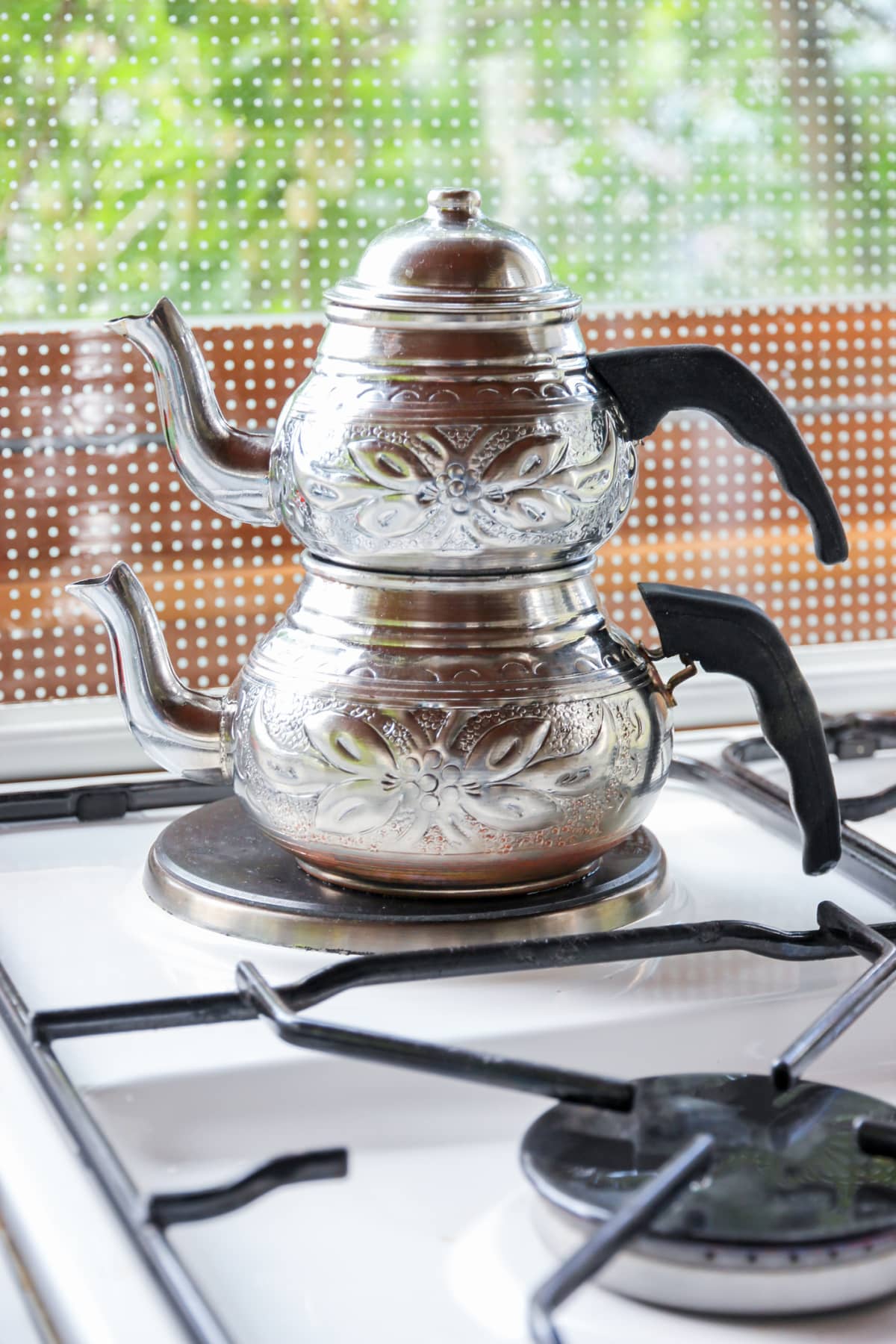 Modern Turkish teapot.