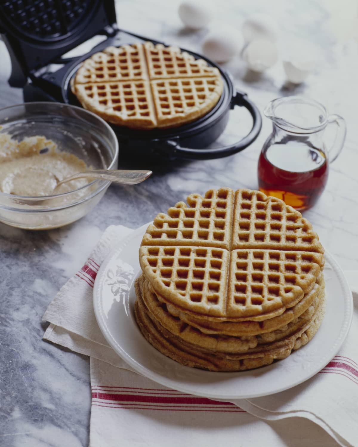 with waffle maker