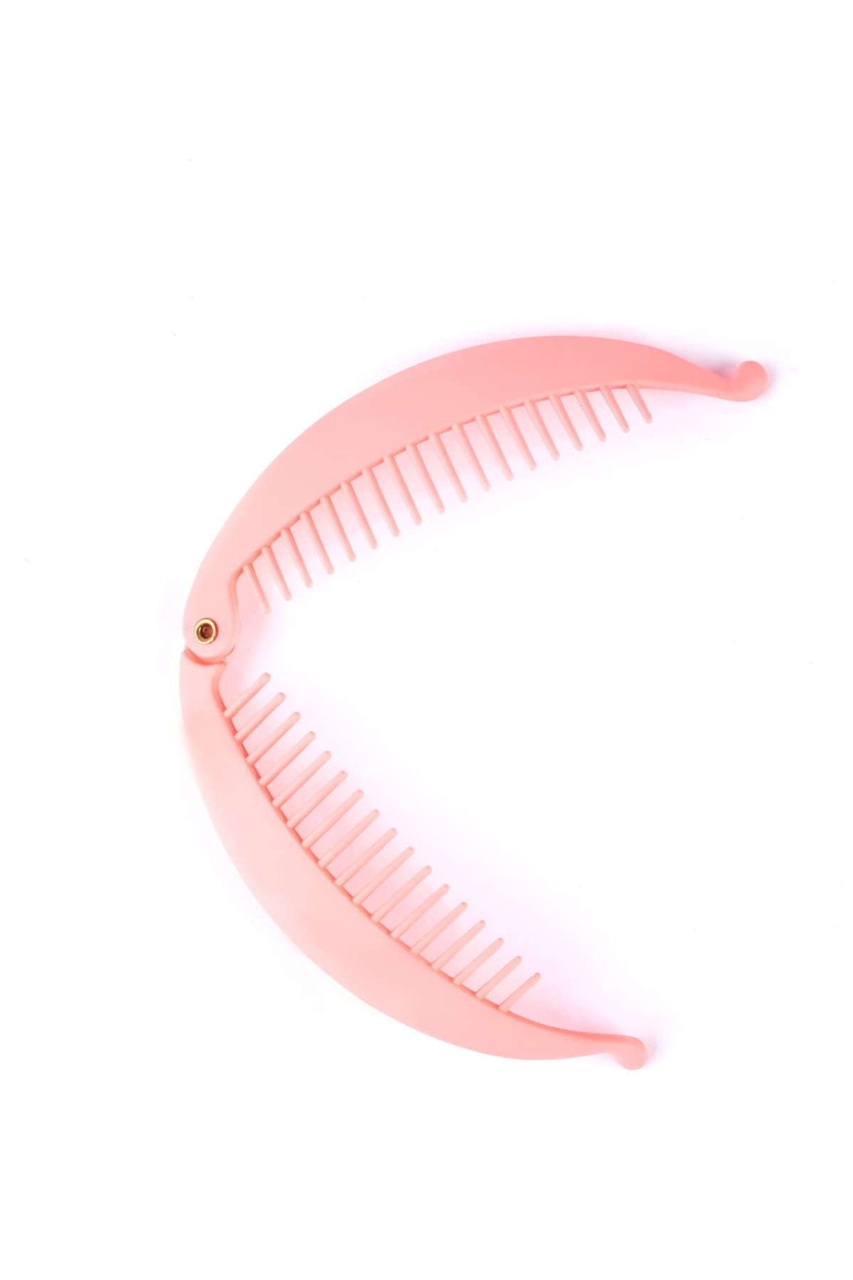 Pink banana hair clip