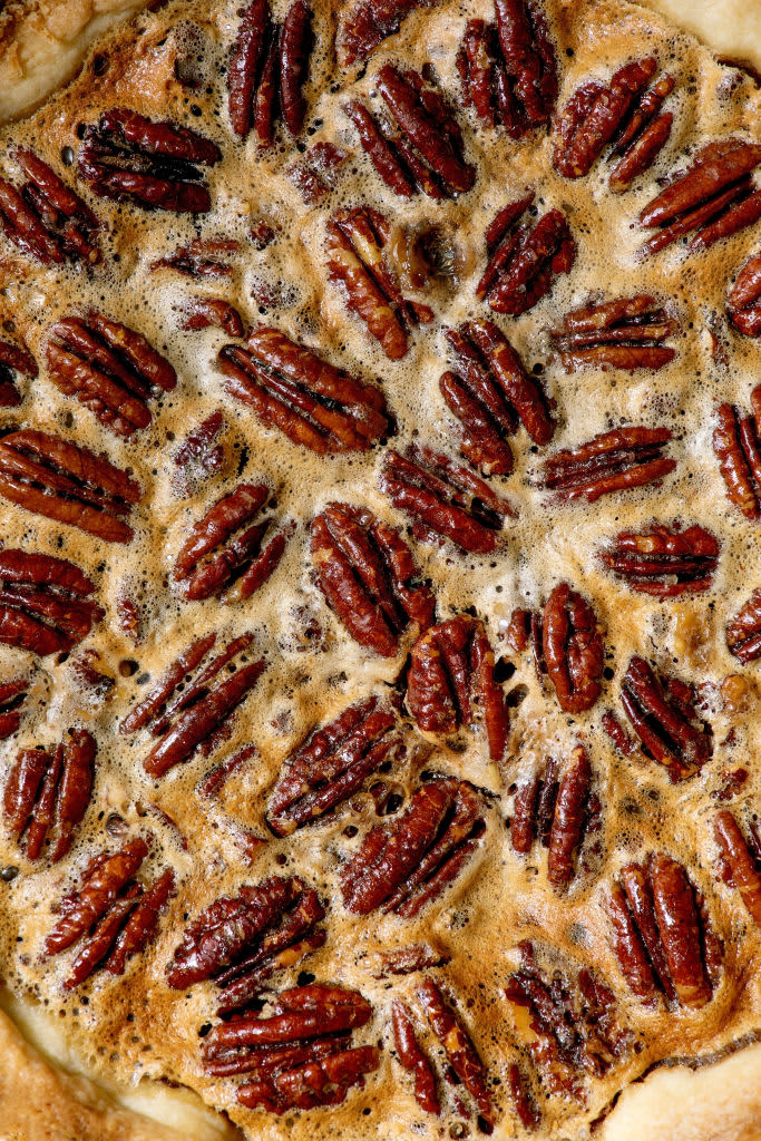 A pecan pie seen at Yvonne's Southern Sweets on Tuesday, Nov. 10, 2020, in San Francisco, Calif. (Photo By Liz Hafalia/The San Francisco Chronicle via Getty Images)