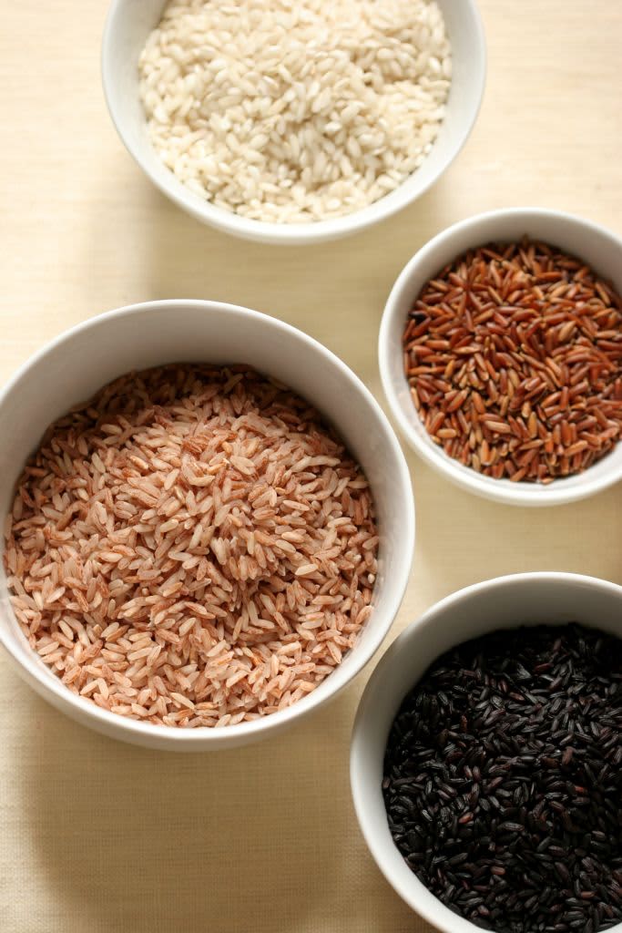 Carnaroli Rice. Venus Rice. Red Rice and Wild Rice. Italy. (Photo by: Eddy Buttarelli/REDA&CO/Universal Images Group via Getty Images)