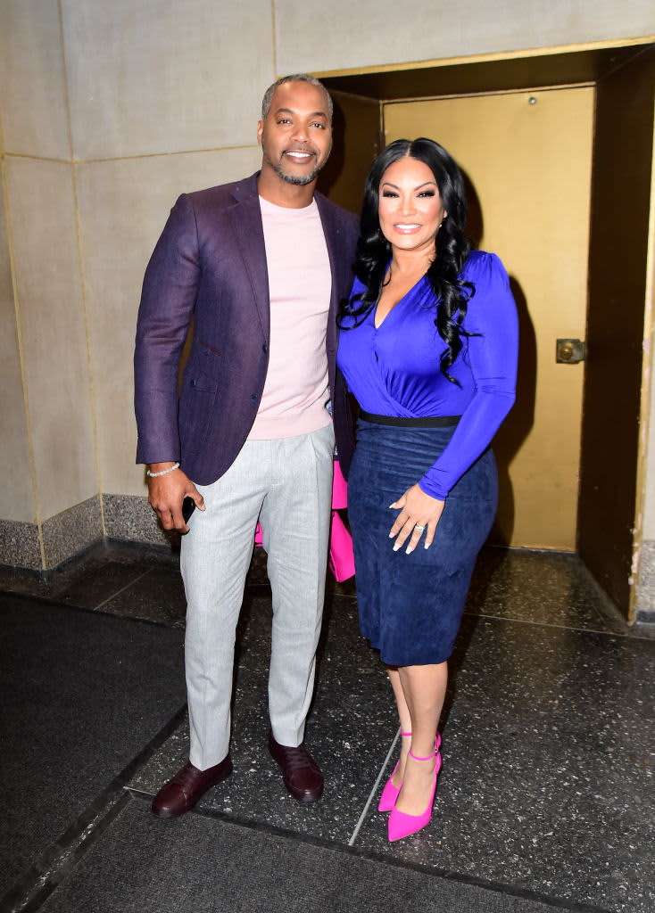ATLANTA, GEORGIA - JANUARY 11:  Egypt Sherrod and Mike Jackson attend the season 2 screening of HGTV's "Married To Real Estate" at MODEx Studios on January 11, 2023 in Atlanta, Georgia. (Photo by Paras Griffin/Getty Images)