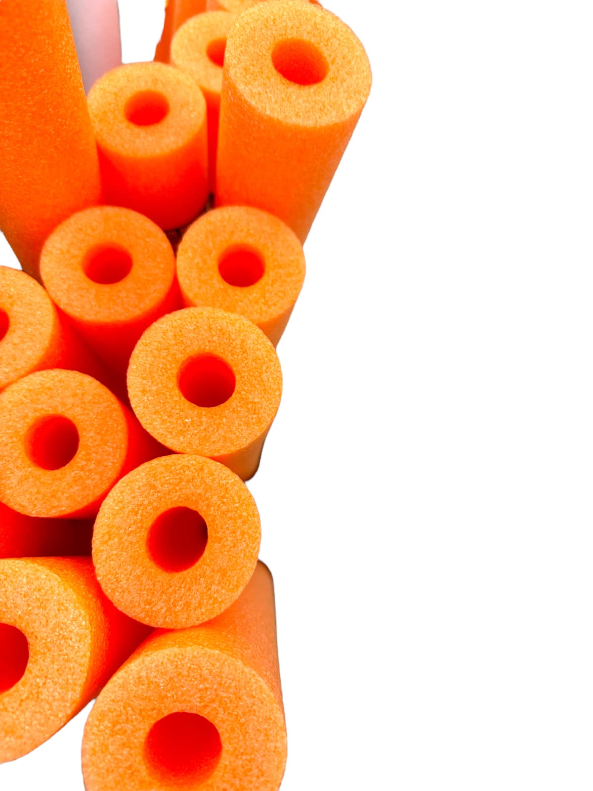 orange pool noodles