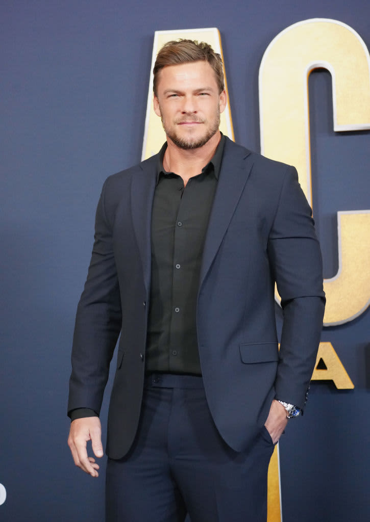 Actor Alan Ritchson arriving at 57th academy of Country Music Awards.