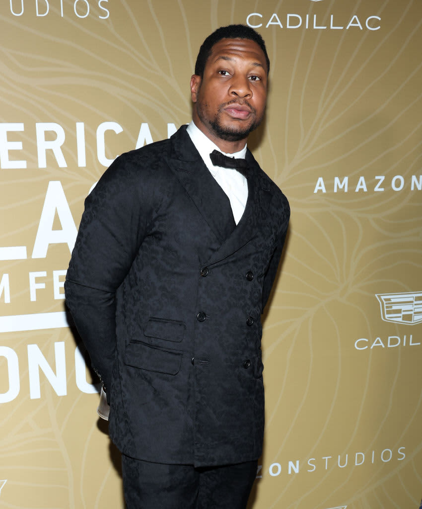 Actor Jonathan Majors attending a celebration of Excellence in Hollywood on March 05, 2023 in West Hollywood, California. 