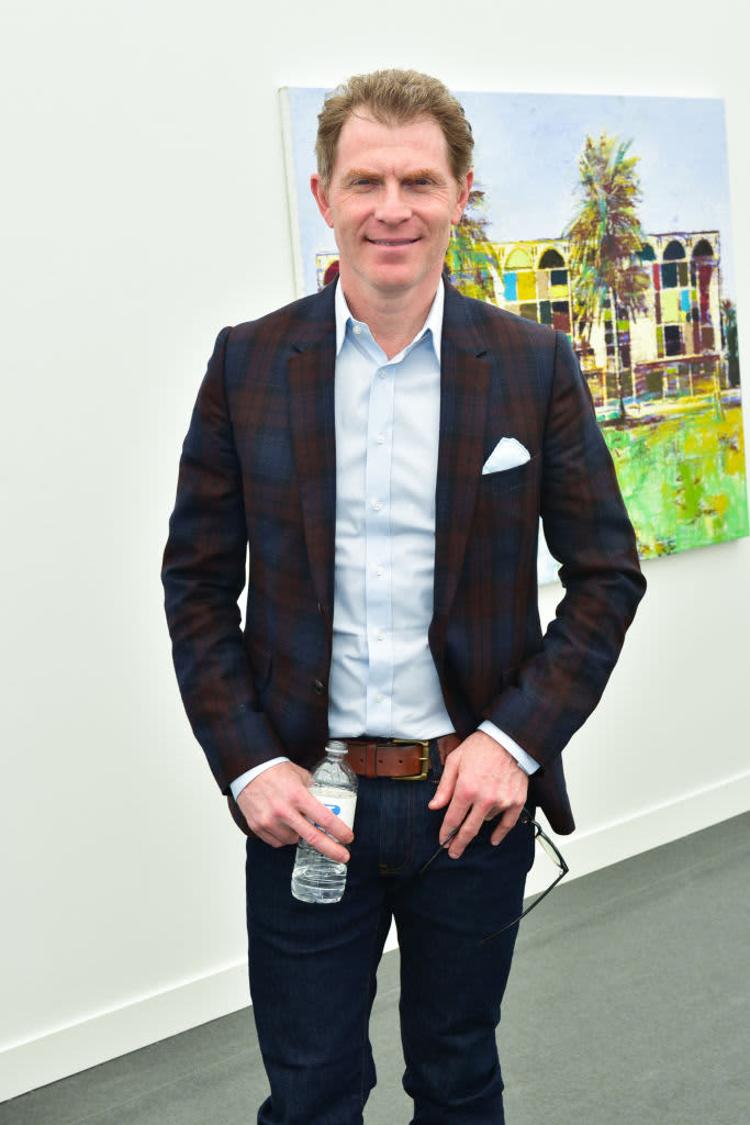 PHOENIX, ARIZONA - FEBRUARY 12: Bobby Flay attends The Players Tailgate Hosted By Bobby Flay and presented by Bullseye Event Group for Super Bowl LVII on February 12, 2023 in Phoenix, Arizona. (Photo by Jesse Grant/Getty Images for Bullseye Event Group )