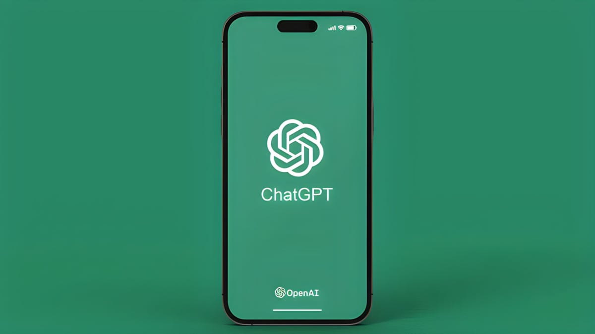ChatGPT logo on a smartphone
