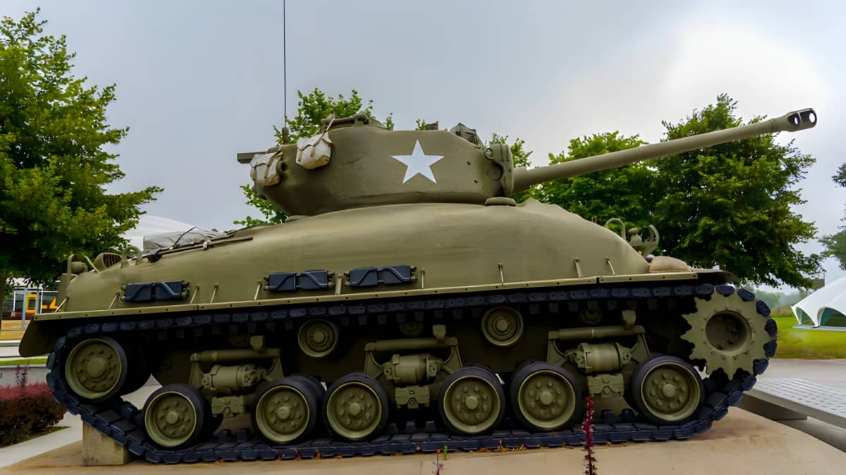 An M4 Sherman tank
