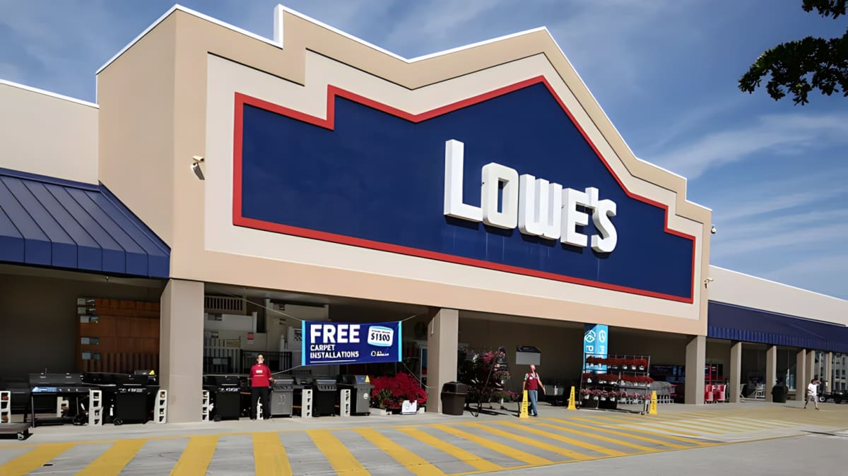 Front sign of a Lowe's