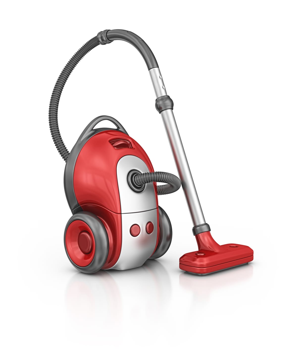 A vacuum on a white background