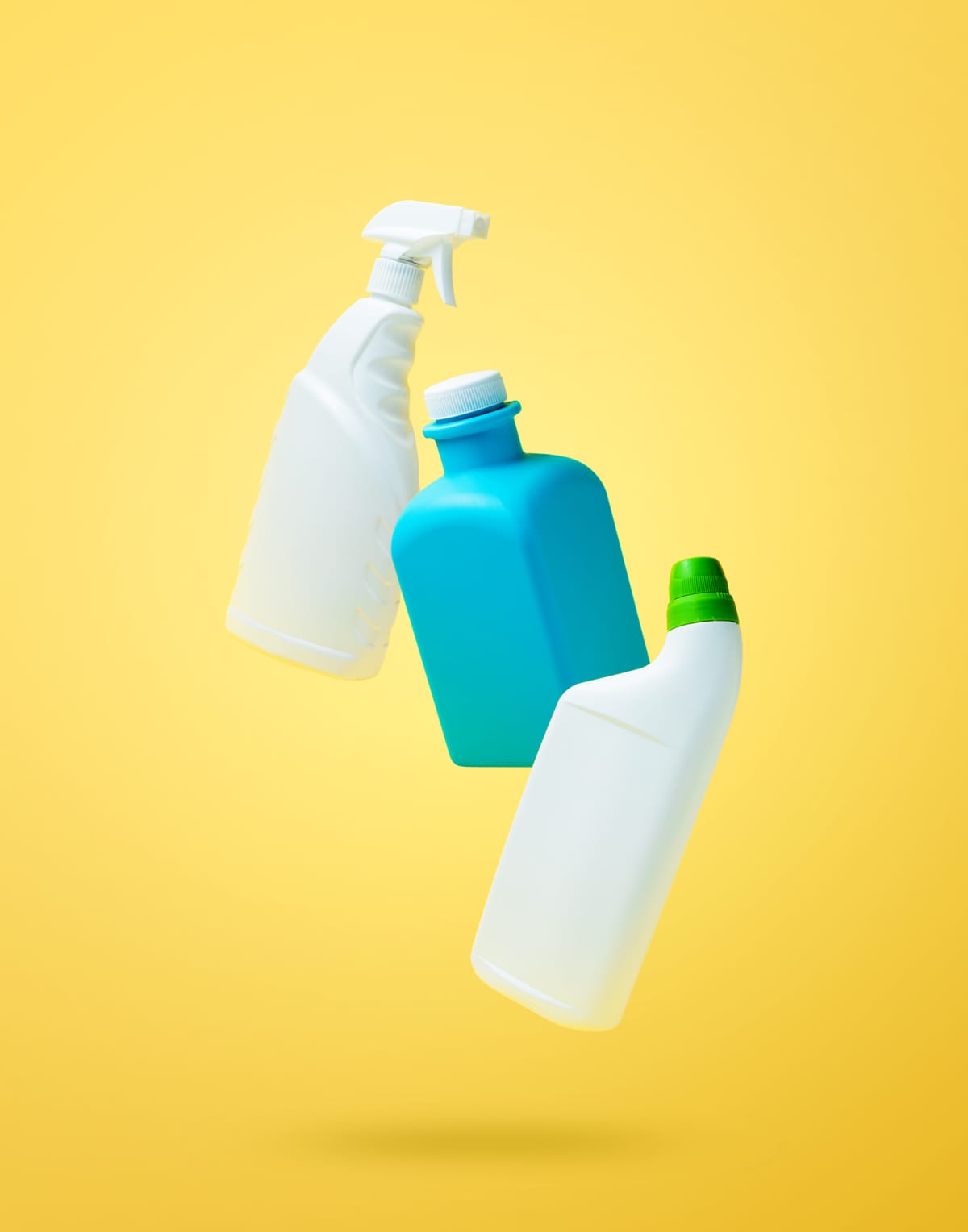 Rubbing alcohol and other cleaning supplies