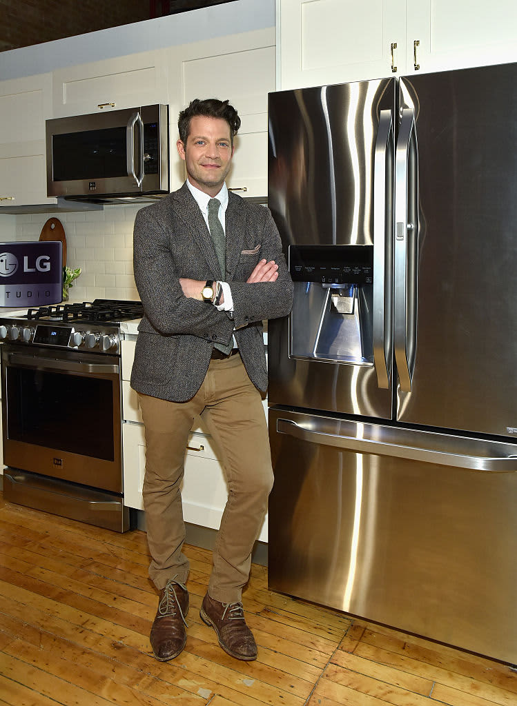 Designer and LG Studio Artistic Advisor Nate Berkus celebrates the new line of LG Studio premium kitchen appliances on November 19, 2015 in New York City.  (Photo by Eugene Gologursky/Getty Images for LG)