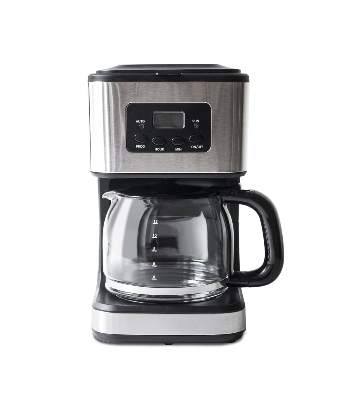 Coffee maker against a white background