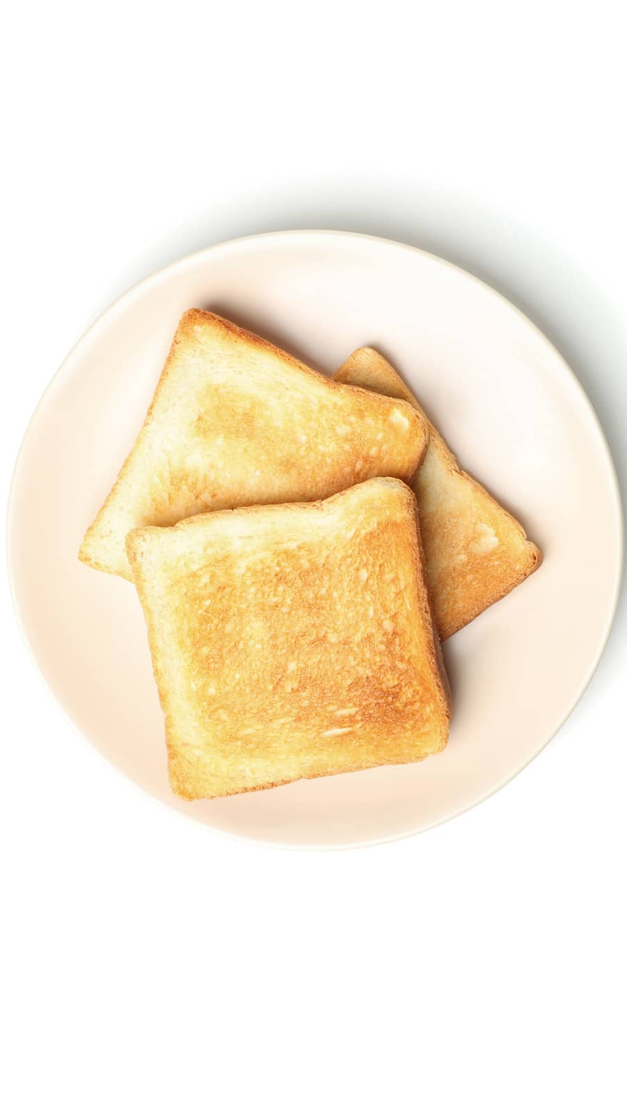 Toasts on a plate