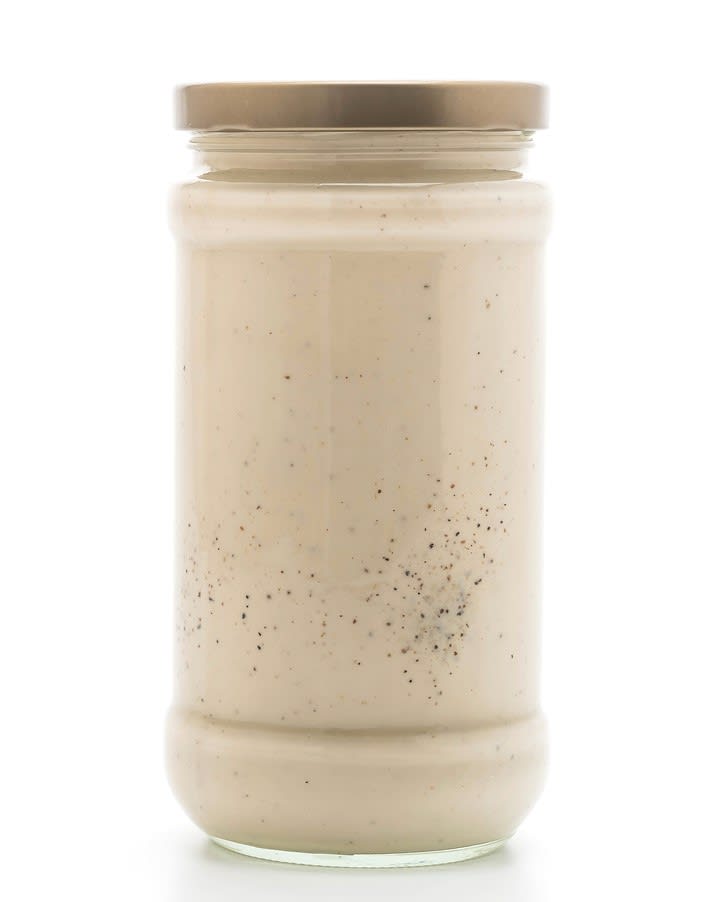 A jar of Alfredo sauce
