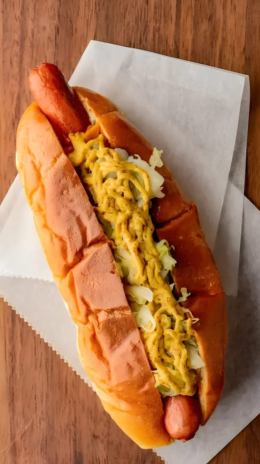 A New York style hot dog
