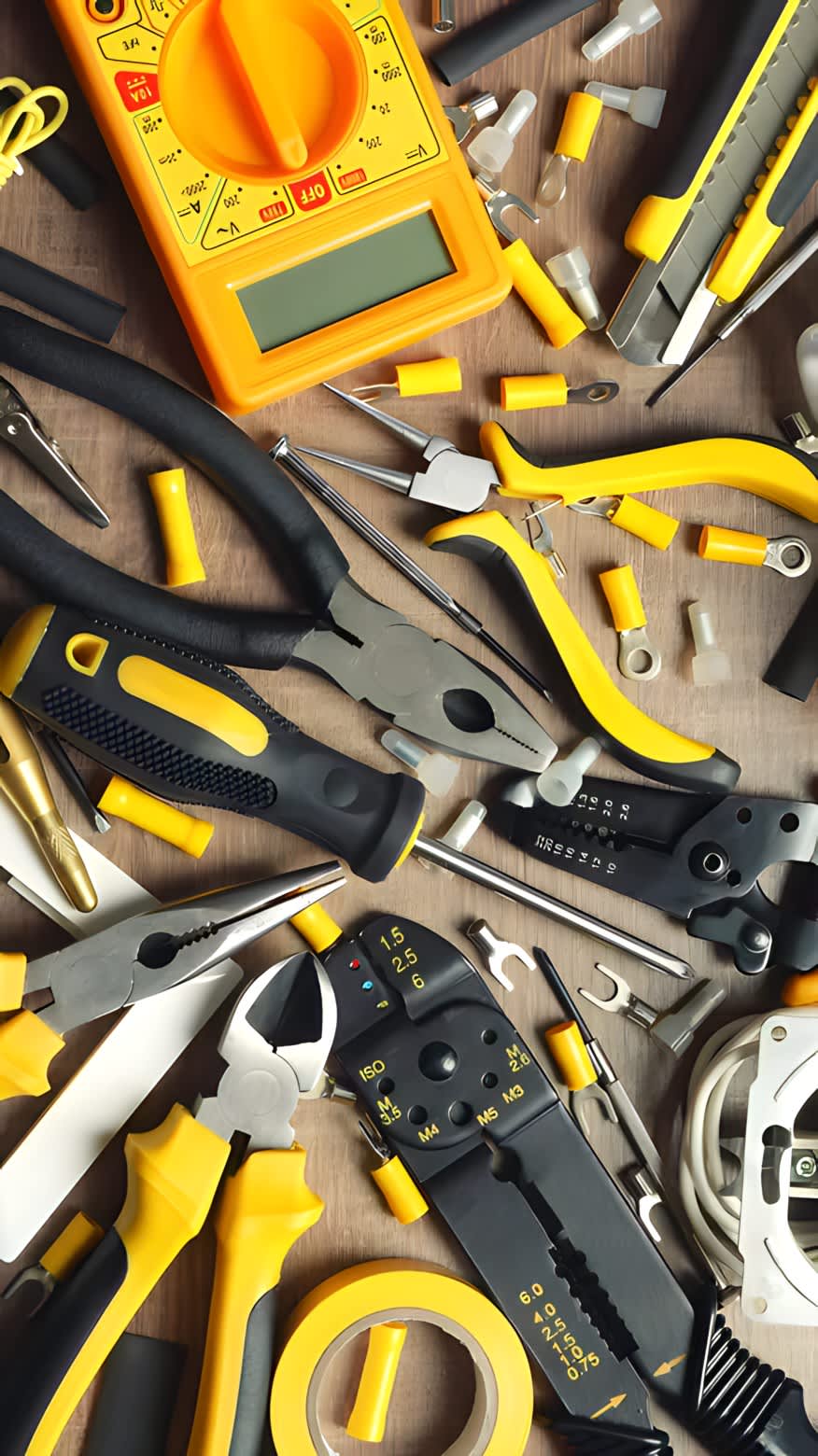 Assortment of tools and tool accessories