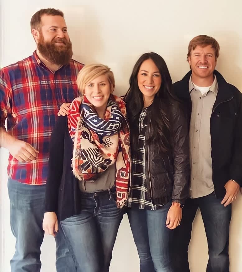 Chip and Joanna Gaines with Ben and Erin Napier