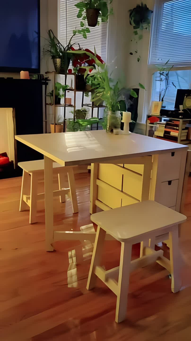 IKEA Norden Gateleg Table with chairs